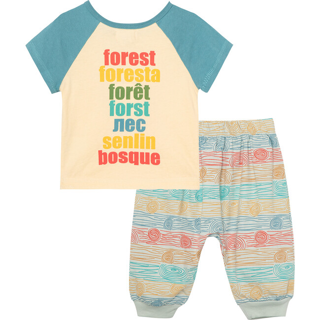 The Nature Conservancy X Peek Save Our Forest Pant Set, Off-White - Two Pieces - 2