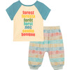 The Nature Conservancy X Peek Save Our Forest Pant Set, Off-White - Two Pieces - 2