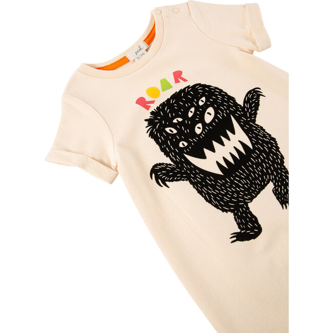 Roar Coverall, Cream - Onesies - 3