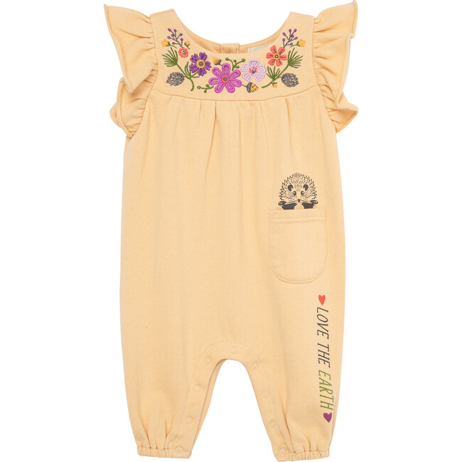 The Nature Conservancy X Peek Flower Coverall, Beige - Onesies - 1