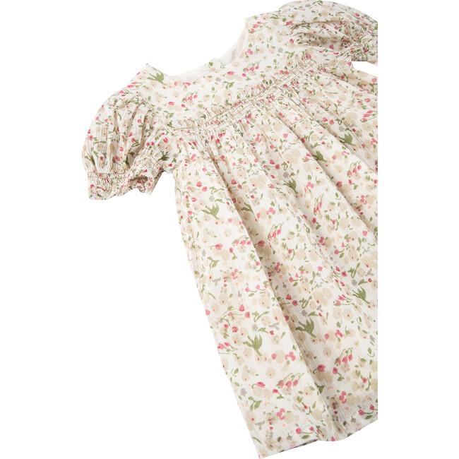 Floral Smocked Dress, Print - Dresses - 3