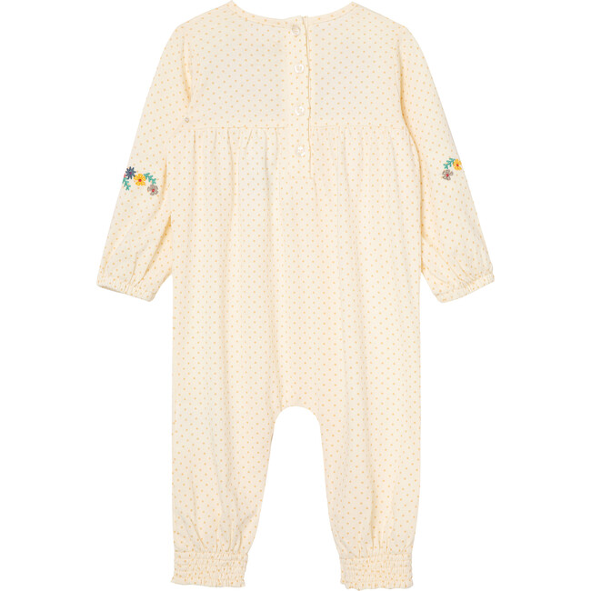 Dots & Flowers Coverall, Off-White