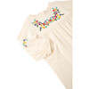 Dots & Flowers Coverall, Off-White - Onesies - 3