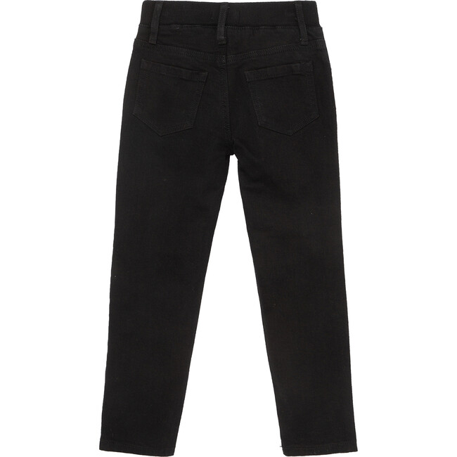 Knit Denim Pant, Black - Pants - 2