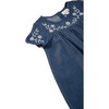 Embroidered Dress, Indigo - Dresses - 3