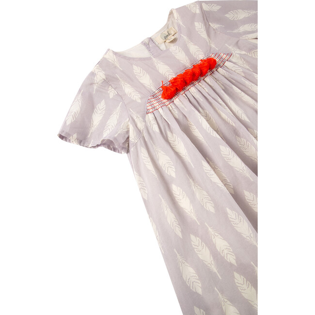 Feather Print Dress, Print - Dresses - 3