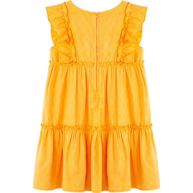 Jacquard Dress, Yellow - Dresses - 2