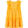 Jacquard Dress, Yellow - Dresses - 2