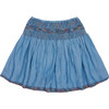 Chainstitched Pixie Skirt, Indigo - Skirts - 1 - thumbnail