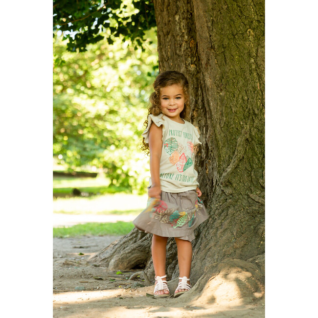The Nature Conservancy X Peek Leaf Skirt, Taupe