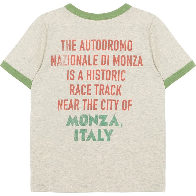 Monza Race Tee, Grey Heather