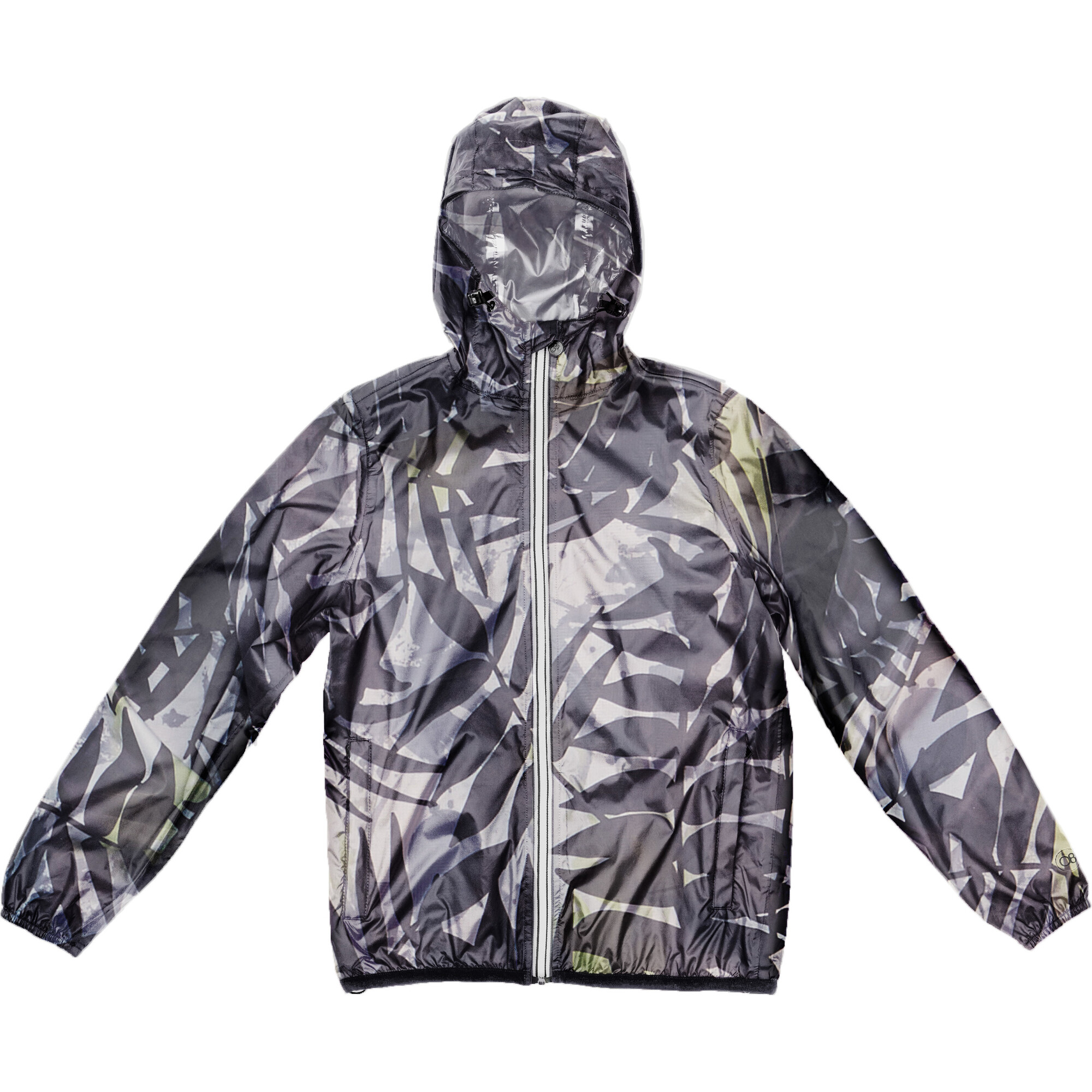 Max Print - Palm Print Full Zip Packable Rain Jacket – The Learn Shop