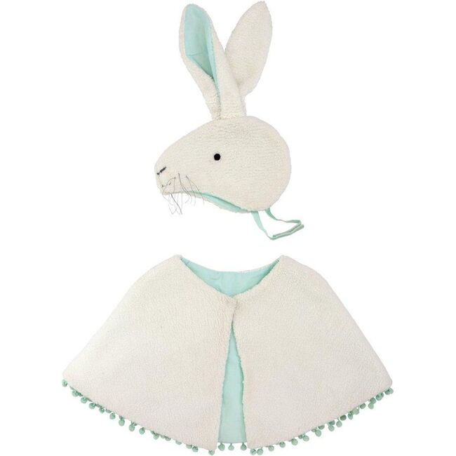Sherpa Fleece Bunny Costume, White - Costumes - 1