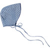 Rachel Bonnet, Chambray Swiss Dot & Navy - Hats - 1 - thumbnail