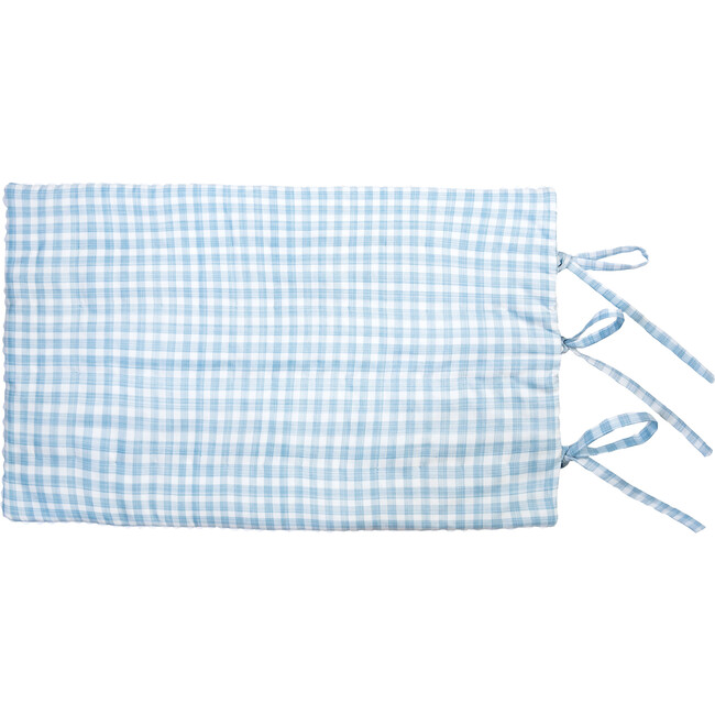 Corin Pillow Sham, Blue & White Gingham - Shams - 2
