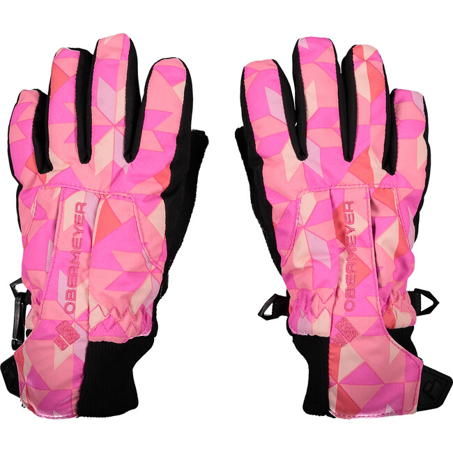 Thumbs Up Glove Print, Pink-A-Lot - Gloves - 1