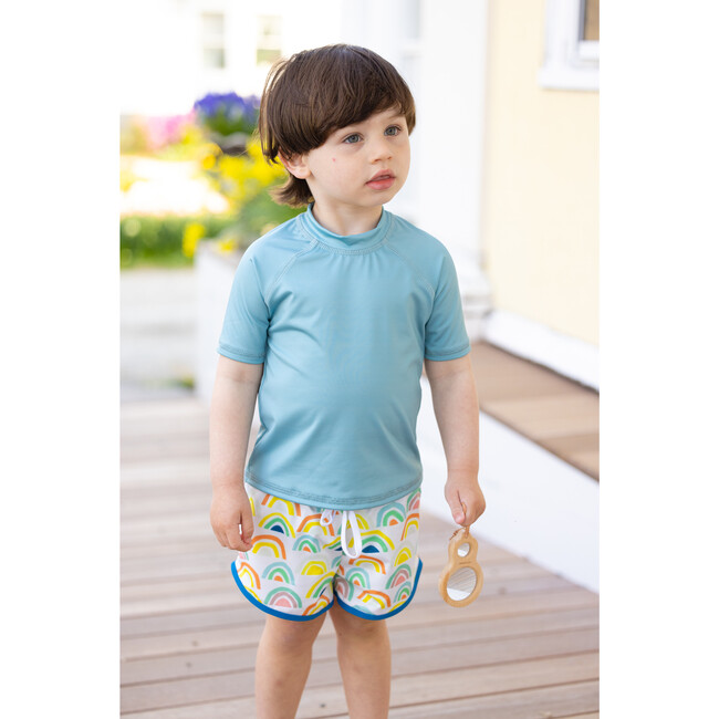 Drawstring Trunks, Sunny Rainbow - Swim Trunks - 2