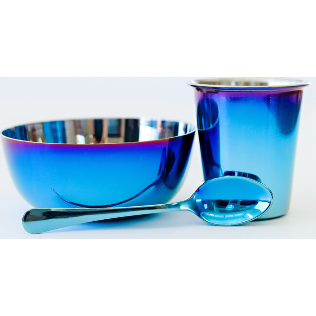 Starting Solids Set, Iridescent Blue - Tableware - 5