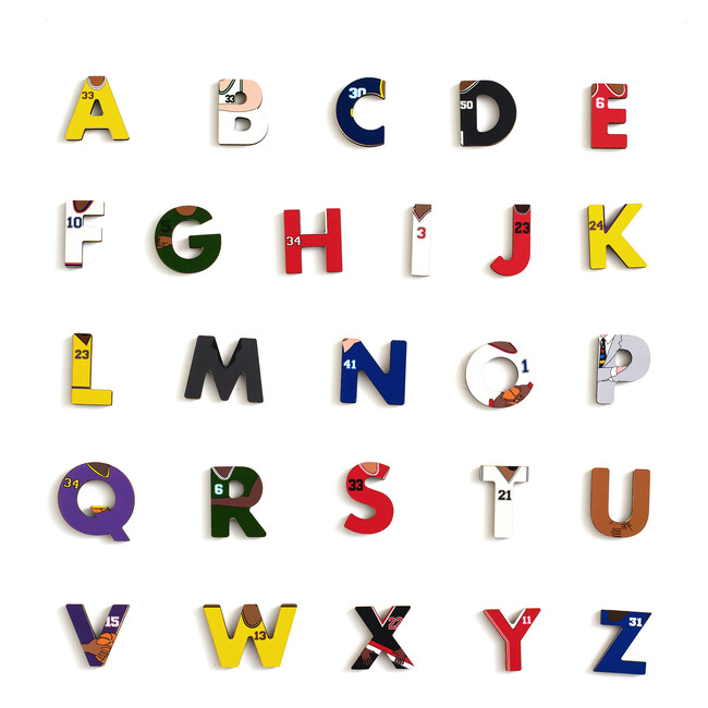 Basketball Legends Wooden Alphabet Puzzle - Wooden Puzzles - 3