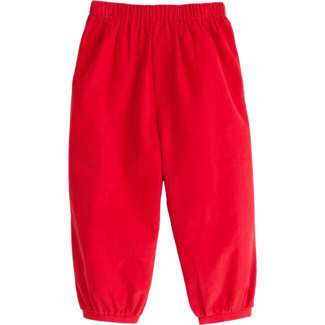 Banded Pull on Corduroy Pant, Red