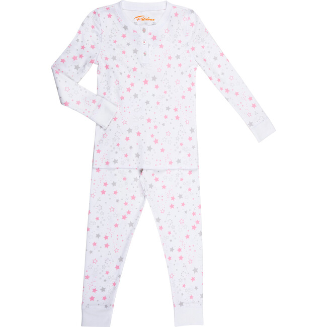 Starry Night Long Pajamas, Pink