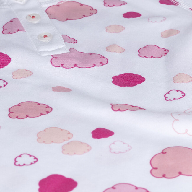 Clouds Long Pajamas, Pink - Pajamas - 3