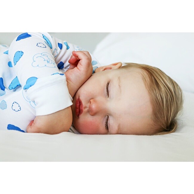 Clouds Long Pajamas, Blue - Pajamas - 2