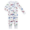 Vintage Cars Long Pajamas, White - Pajamas - 1 - thumbnail