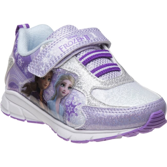 Disney Girl Frozen Ii Hook And Loop Closure Sneaker, Purple - Sneakers - 1