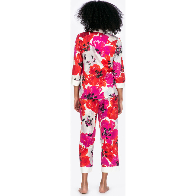 Women's Theo Pajama Set, Poppy Print - Pajamas - 6