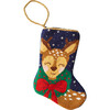 Mini Dasher the Fun Reindeer Stocking, Blue - Stockings - 1 - thumbnail