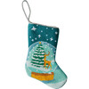Mini Let It Snow Stocking, Turquoise - Stockings - 1 - thumbnail