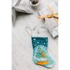 Mini Let It Snow Stocking, Turquoise - Stockings - 2