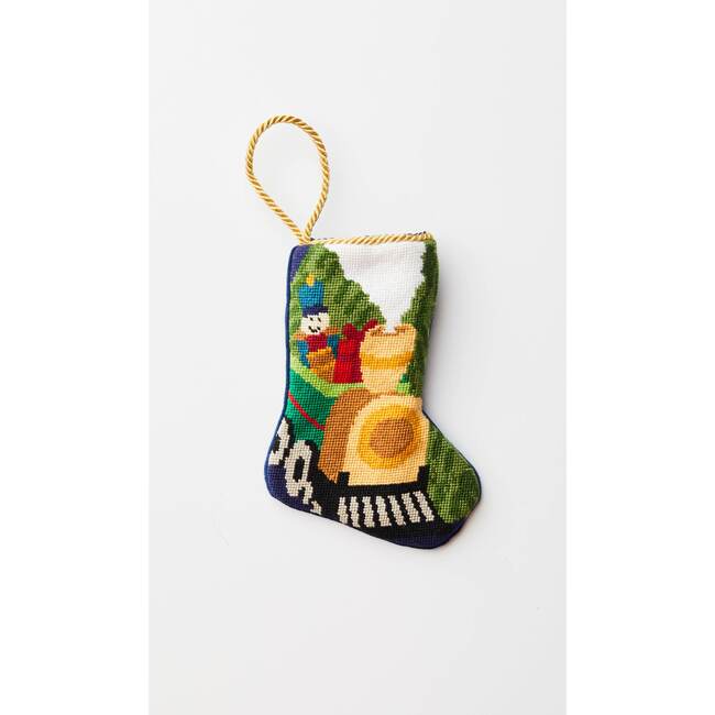 Mini Choo Choo Train Stocking, Blue - Stockings - 4