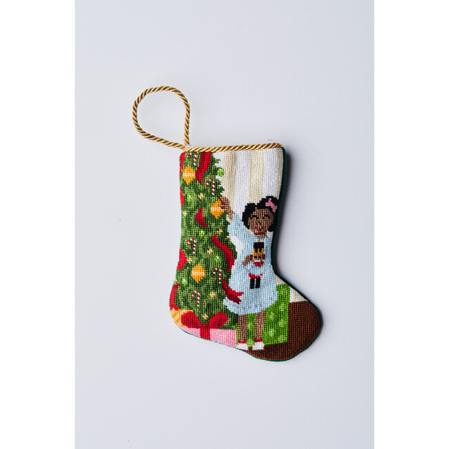 Mini Sugar Plum Dreaming Stocking, Pink - Stockings - 4