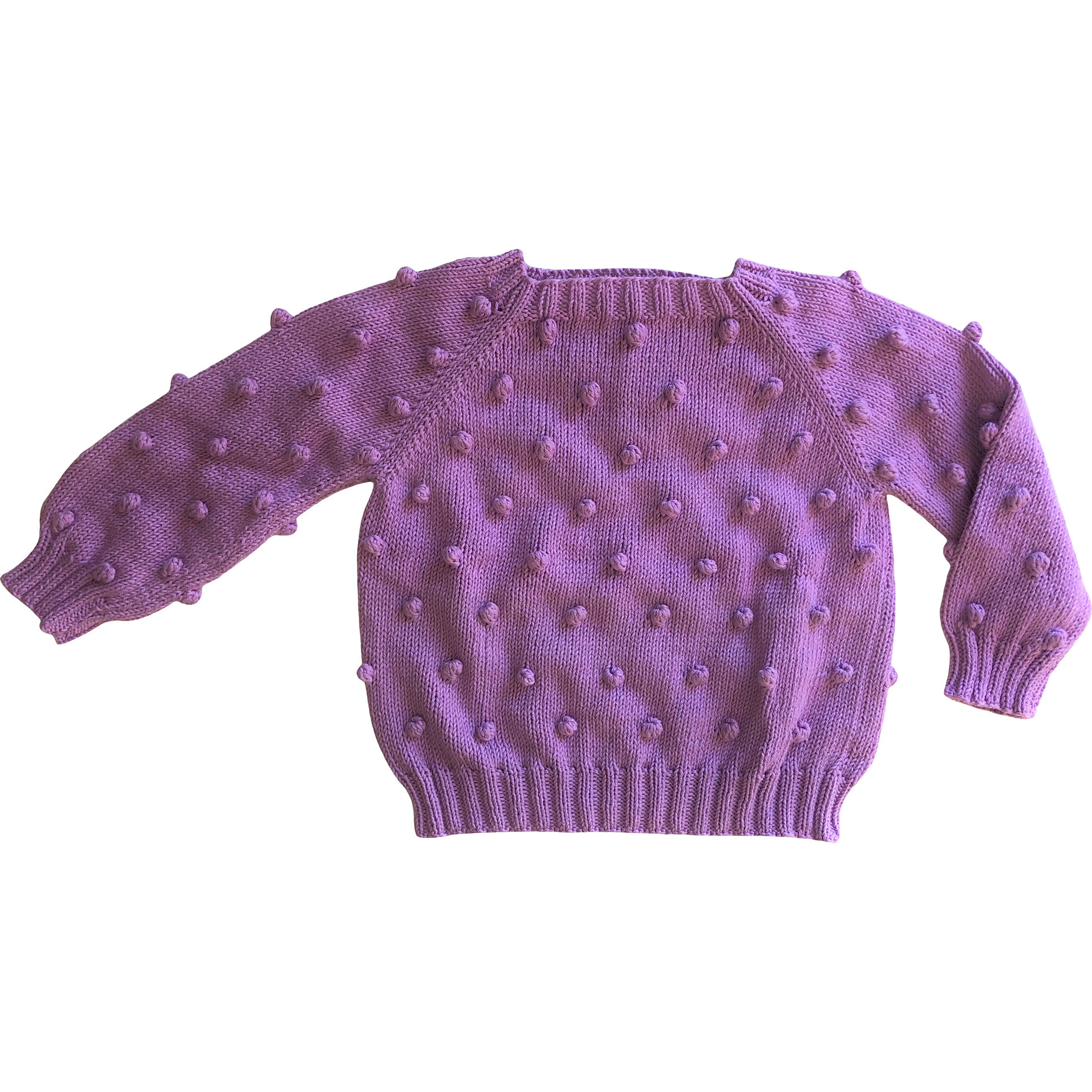 Popcorn Sweater, Lavender - Penoora