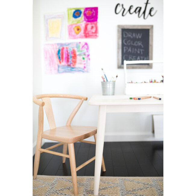 Crescent Table, White - Play Tables - 4