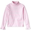 Eloise Turtleneck, Lilly's Pink with White - Shirts - 1 - thumbnail