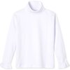 Eloise Solid Turtleneck, Bright White - Shirts - 1 - thumbnail