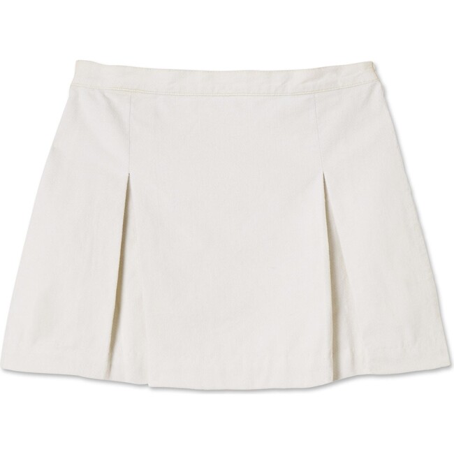 Sally Washed Cord Skirt, Pebble - Skirts - 1