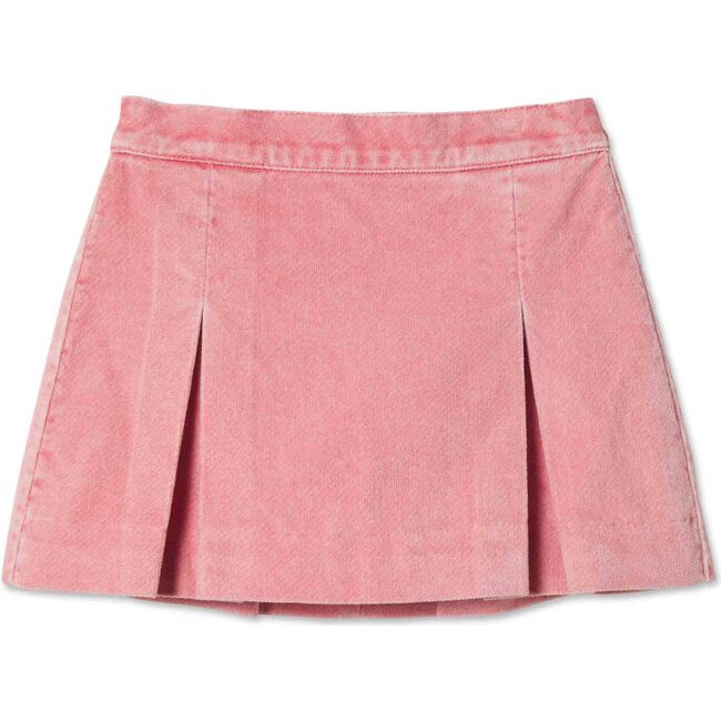 Sally Washed Cord Skirt, Mineral Red