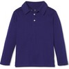 Long Sleeve Hayden Polo, Blue Ribbon - Shirts - 1 - thumbnail