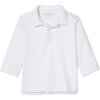 Long Sleeve Hayden Polo, Bright White - Shirts - 1 - thumbnail