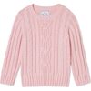 Fishers Cable Knit Sweater, Lilly's Pink - Sweaters - 1 - thumbnail