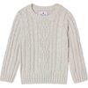 Fishers Cable Knit Sweater, Light Heather Grey - Sweaters - 1 - thumbnail