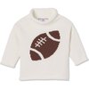 Fraser Roll Neck Football Intarsia, Cannoli Cream - Sweaters - 1 - thumbnail