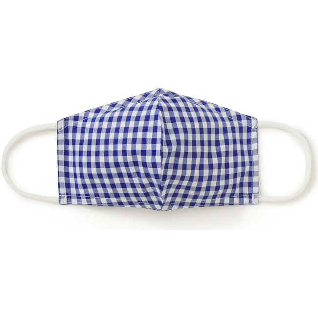 Kids Face Mask Classic Gingham, Royal Blue Gingham - Other Accessories - 1