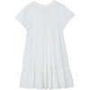 Grace 3 Tier T-Shirt Dress, White - Dresses - 1 - thumbnail