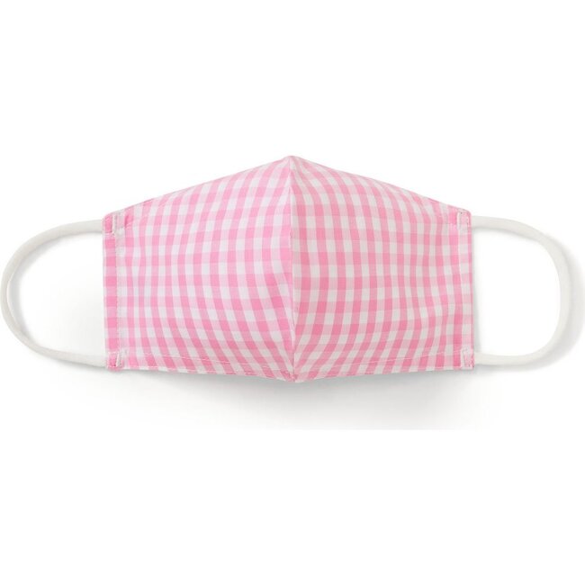 Kids Face Mask Classic Gingham, Candy Pink Gingham - Other Accessories - 1