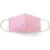 Kids Face Mask Classic Gingham, Candy Pink Gingham - Other Accessories - 1 - thumbnail
